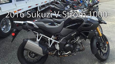 2016 Suzuki V Strom 1000 ABS Adventure Motorcycle Review - YouTube