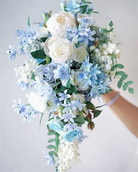 ️ 40 Chic Blue Wedding Bouquet Ideas 2024 | Colors for Wedding