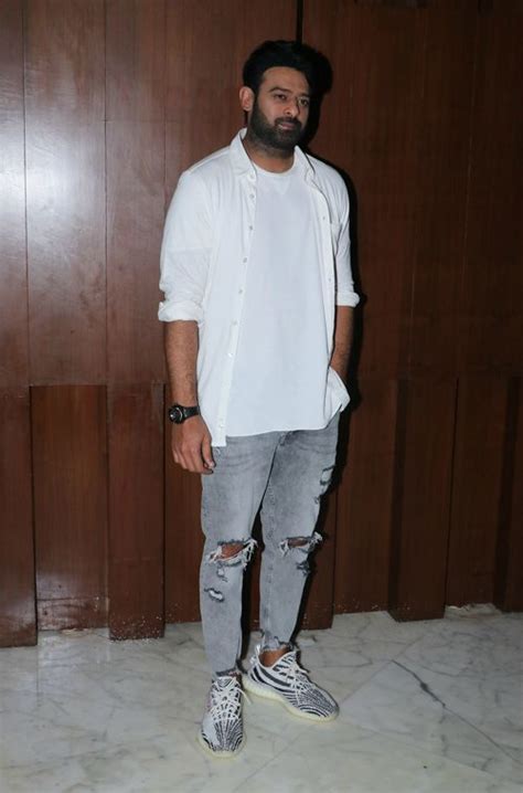 Prabhas Wore The Yeezy Boost Zebra Sneakers For Saaho Promotions