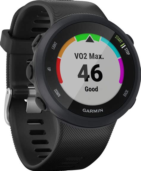 Garmin Forerunner 45 GPS Heart Rate Monitor Running Smartwatch Black 010-02156-05 - Best Buy