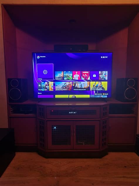 Here's my Xbox Series X setup with surround audio! The start up bass is ...