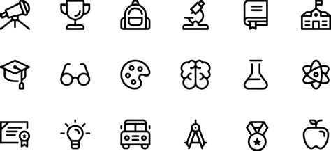 education icons vector design 6644875 Vector Art at Vecteezy