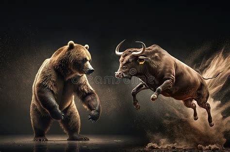 Stock Exchange Bull Bear Fight Stock Illustrations – 319 Stock Exchange ...