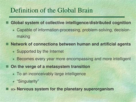 PPT - The Future Internet as a Global Brain : an update of the theory PowerPoint Presentation ...