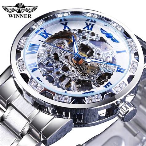 Men's Luxury Diamond Luminous Skeleton Watch - Quality Watches For Men