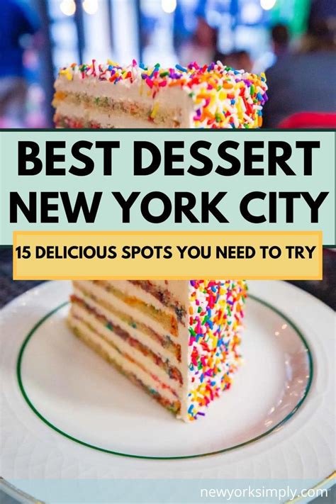 21 best desserts in nyc – Artofit