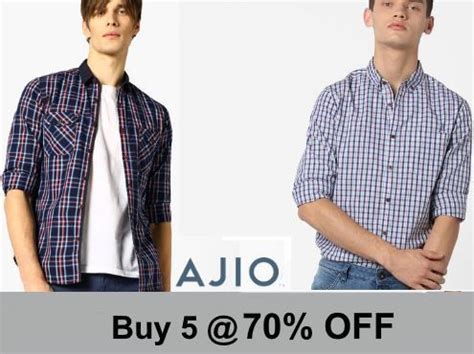 Ajio Men's Fashion Sale - Buy 3 at 65% OFF / Buy 5 at 70% OFF | Mens outfits, Clothing offers ...