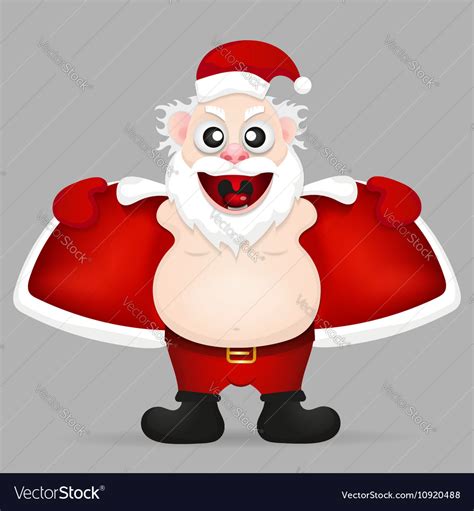 Funny santa claus Royalty Free Vector Image - VectorStock