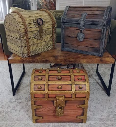 Cardboard Pirate Treasure Chests | Pirate decor, Pirate chest diy, Chests diy