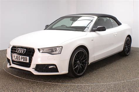 Used 2015 WHITE AUDI A5 Convertible 2.0 TDI S LINE SPECIAL EDITION PLUS ...