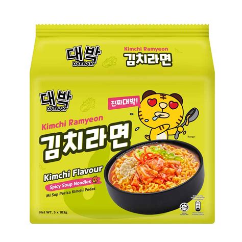 Daebak Kimchi Ramyeon 103gx5 | Fresh Groceries Delivery | Redtick