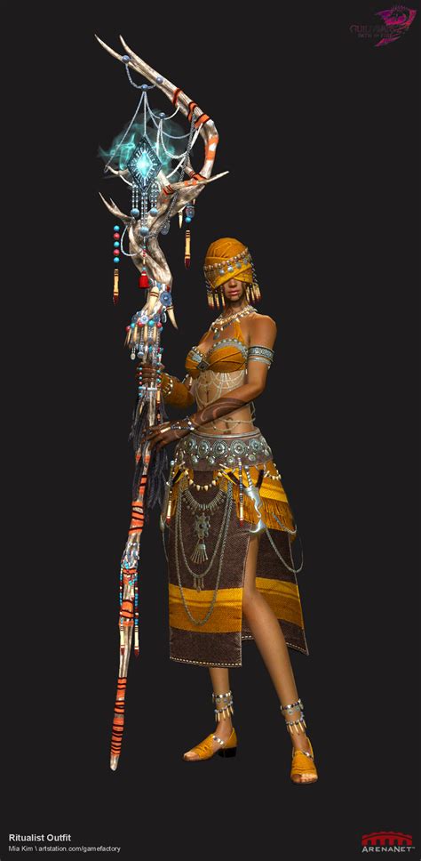 ArtStation - Guild Wars 2 : Ritualist Outfit, Mia Kim | Guild wars ...