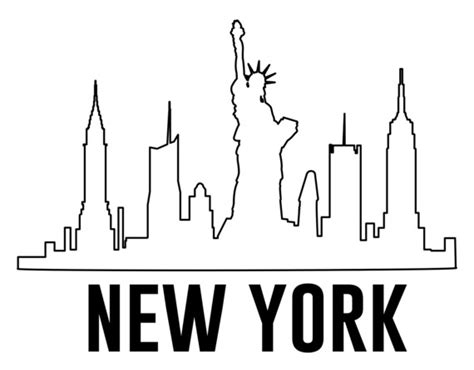 New York Skyline Svg NYC Skyline Svg Clipart Png Vector City - Etsy Australia