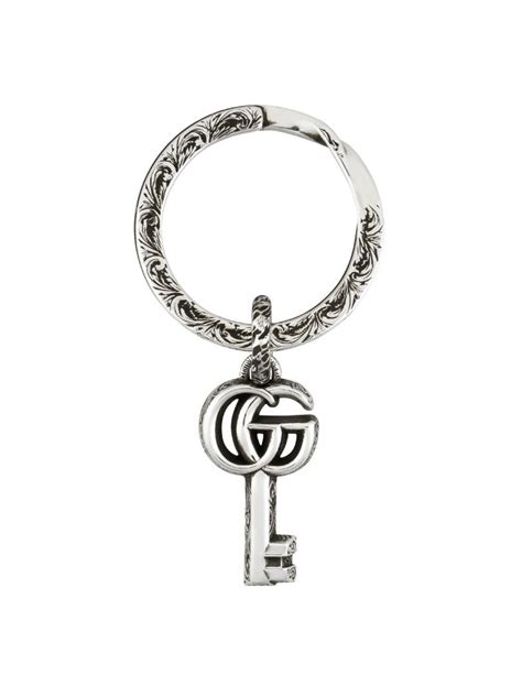 Gucci GG Marmont Key Engraved Keychain