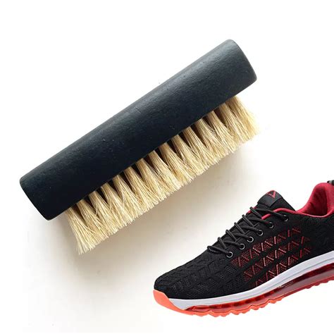 Beech wood bristle shoe cleaning brush