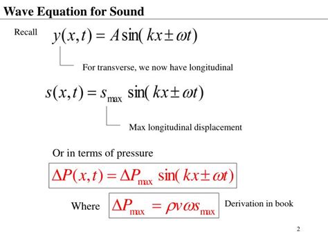 PPT - Physics 211 – lecture 28: Sound Waves PowerPoint Presentation ...