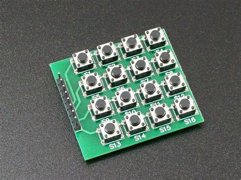 Tactile Keypad 4X4 Matrix - ProtoSupplies