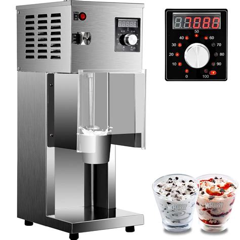 VEVOR 110V Ice Cream Blizzard Maker, 800W Electric Blizzard Ice Cream ...