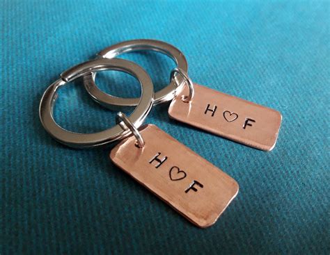 Couples Keychain Set Personalized Couples Gift Boyfriend - Etsy