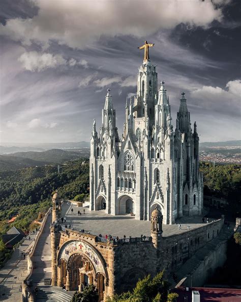 The Temple of the Sacred Heart of Jesus in Barcelona, Spain : r/europe