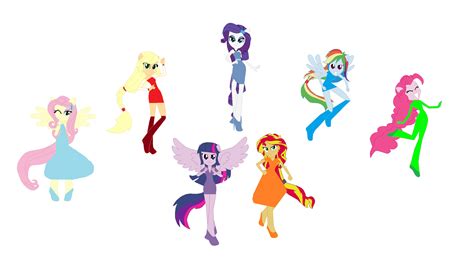 The Mane 7's new outfits! by IlovElsa123Official on DeviantArt