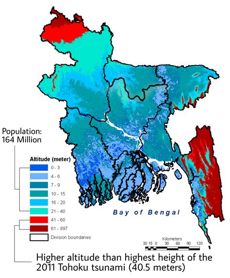 Elevation map of Bangladesh : r/BangladeshMedia