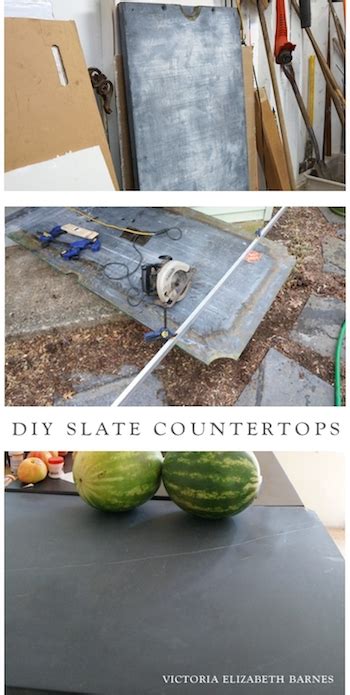 Free pool table = DIY slate countertops. *video* - Victoria Elizabeth ...