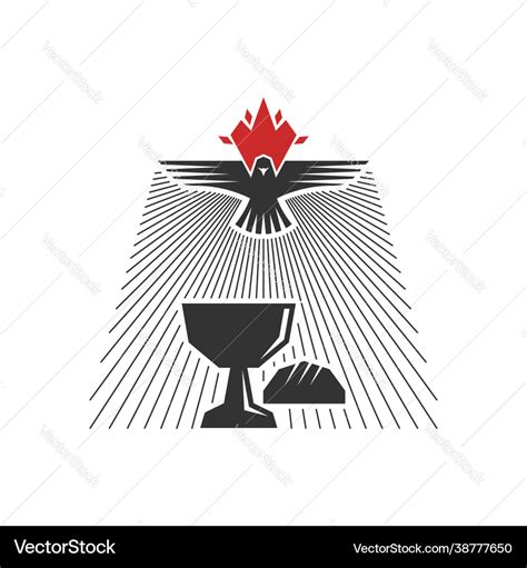 Christian church logo Royalty Free Vector Image