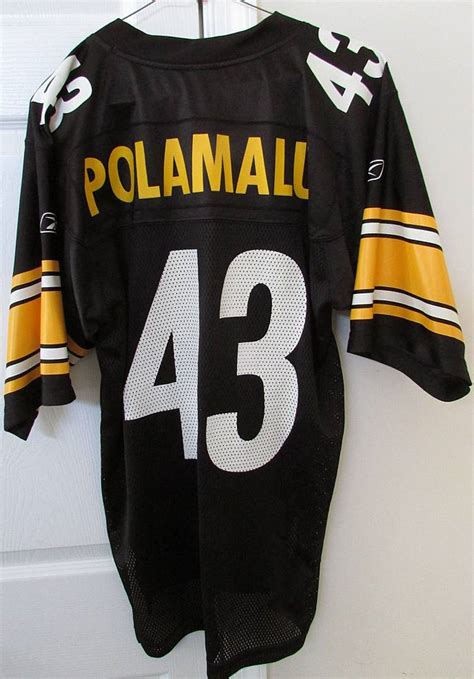 NFL Pittsburgh Steeler Troy Polamalu Jersey Adult Small by Reebok – RonSusser.com