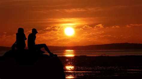 Download free photo of Sunset, couple, love, romantic, romance - from ...