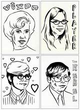 Nerd Coloring Pages sketch template