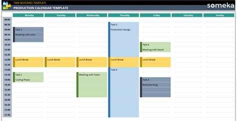 Production Calendar Template