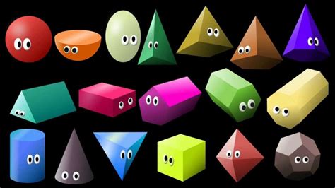 What Shape Is It? 2: 3D Shapes - Learn Geometric Shapes - The Kids' Pict... | Learning shapes ...