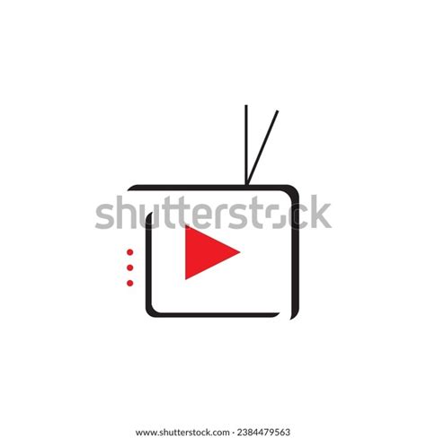 Live Tv Streaming Logo Vector Template Stock Vector (Royalty Free ...