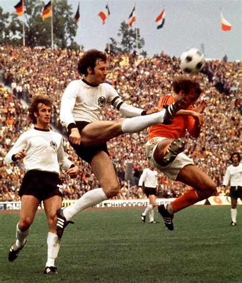 West Germany vs Netherlands in the 1974 World Cup final. The final ...