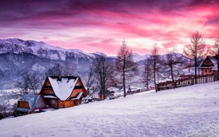 Tatra Mountains, Zakopane, Poland - Winter & Nature Background ...