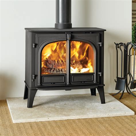 Stovax Stockton 11 Double Door Wood Burning Flat Top Eco Stove - Simply ...