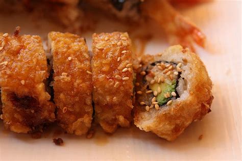 deep fried california roll | Homemade sushi, Yummy food, Sushi recipes