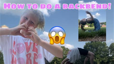 How to do a backbend! *SIMPLE & EASY* - YouTube