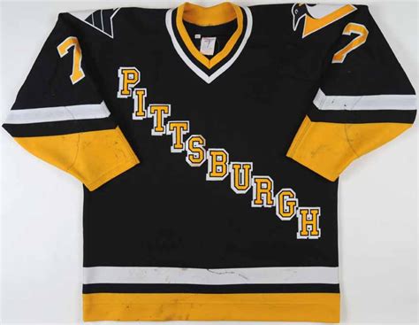 1994-95 Pittsburgh Penguins Road (Black) Set 1 Game Worn Jerseys ...