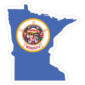 Minnesota Flag State Sticker