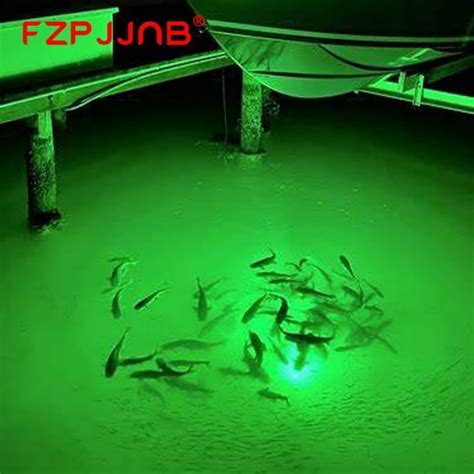 FZPJJNB 16.4 FT BLACK LIGHT POWERFUL Green LED BOAT FISHING Waterproof ...