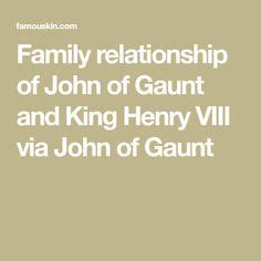 Family relationship of John of Gaunt and King Henry VIII via John of Gaunt | Family ...