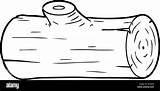 Log Cartoon Coloring Pages sketch template