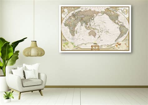 Old World Map 1814, Old World Map Canvas Wall Art, Vintage Old World ...