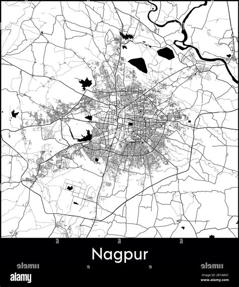 City Map Asia India Nagpur vector illustration Stock Vector Image & Art ...