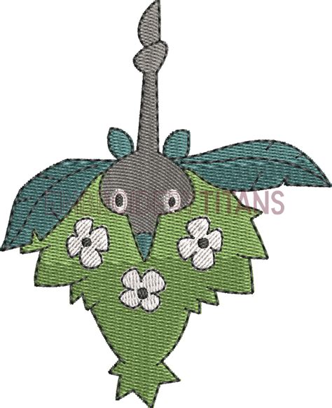 Wormadam Pokemon Free Machine Embroidery Design Download in PES, JEF ...