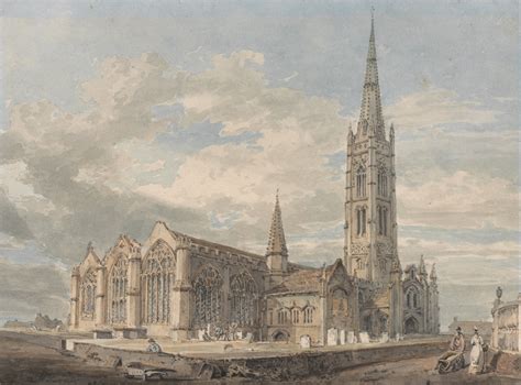 File:Joseph Mallord William Turner - North East View of Grantham Church ...