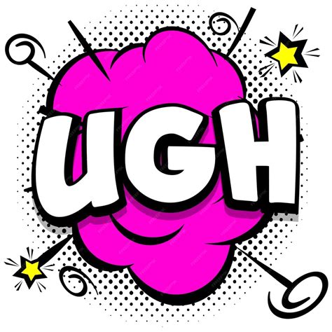 Free Vector | Ugh comic bright template with speech bubbles on colorful ...