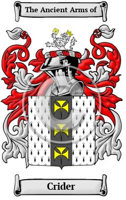 Crider Name Meaning, Family History, Family Crest & Coats of Arms